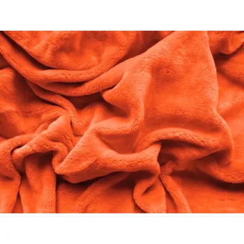 Prostěradlo PROSTĚRADLO MIKROPLYŠ 140x200cm - ORANŽOVÉ