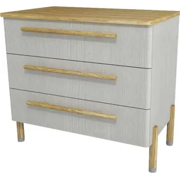 Koupelnový nábytek Koupelnová skříňka pod umyvadlo Devo Sonet šedá/dub 84 x 75 x 49 cm SF-SU3S84-F114D01L10