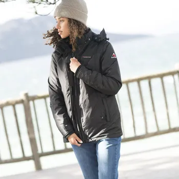 Nepromokavá bunda s fleecovou podšívkou černá 52