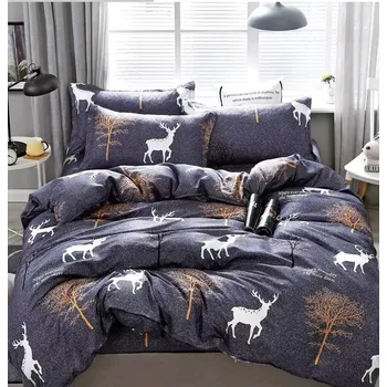 Povlečení LUXUSNÍ BAVLNĚNÉ POVLEČENÍ GRAY DEER 140x200/70x90cm