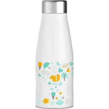 Termoska SUAVINEX Termo nerezová lahev 350ml Memories Bílá