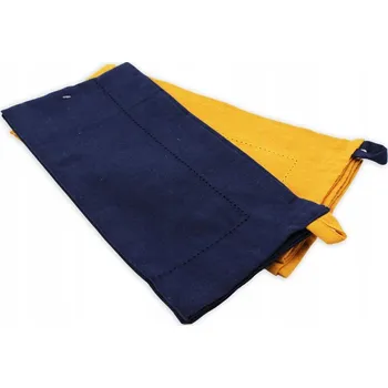 Utěrka Home Elements HOME ELEMENTS Bavlněné utěrky z recyklované bavlny, 2 ks, 50x70 cm, tmavě modrá + žlutá