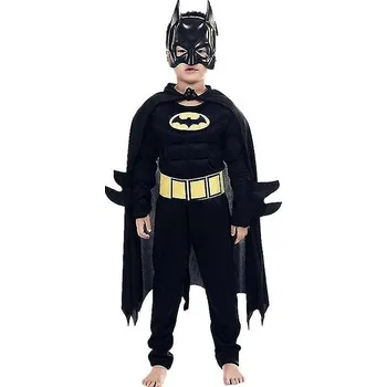 Karnevalový kostým FunCo Dětský kostým Svalnatý Batman s maskou 122-128 L