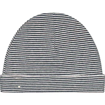 Kojenecká čepice GRAY LABEL Čepička Baby GOTS - Nearly Black - Cream Velikost: NEWBORN