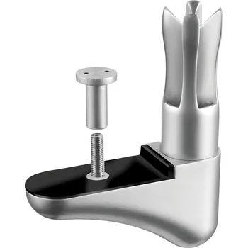 Zábradlí Příruba pro sloupek zábradlí, pro schodiště, trubka O42,4 x 2 mm, nerez. ocel 304, kartáčovaná