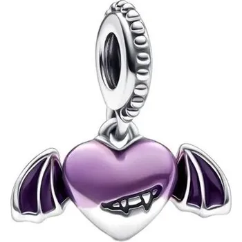 Korálek Prosperk Korálek stříbrný na náramek srdíčko upír S1741