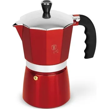 Kávovar BERLINGERHAUS Konvice na espresso 9 šálků Burgundy Metallic Line BH-8583