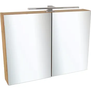 Koupelnový nábytek BPS-koupelny Zrcadlová skříňka Ideal OW 80 ZS LED-CR s osvětlením Any LED 50 CR, chrom