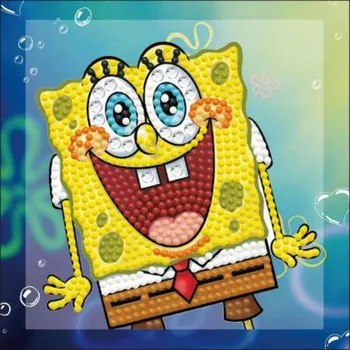 Diamantové malování Diamond Dotz Dotzies Spongebob 13 x 13 cm