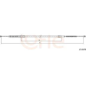 Lanko parkovací brzdy Tazne lanko, parkovaci brzda, , 36531F3900, COFLE, 17.0370