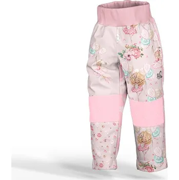 Panel se střihem na softshell kalhoty tanečnice růžové 104