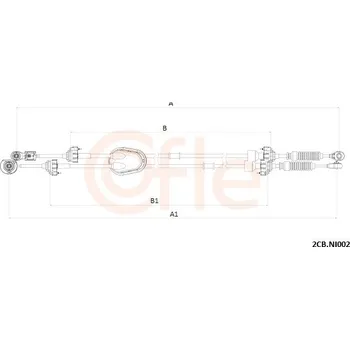 Převodovka Tažné lanko, ruční převodovka, , COFLE, 2CB.NI002