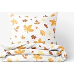 Bavlněné povlečení - Podzimní listí 140 x 200 a 70 x 90 cm