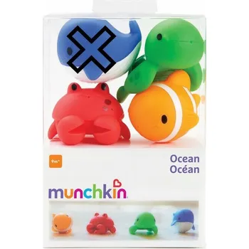 Munchkin HRAČKY DO VANY OCEÁN SADA 4 KUSY