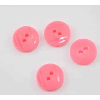 Knoflík Dírkový košilový knoflík - oranžovo růžová - průměr 1,5