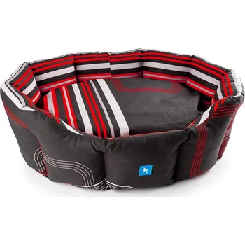 Pelíšek pro psa PROFIZOO Pelech Living 110 červeno-černá (bav)