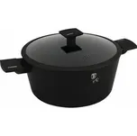 Kastrol s titanovým povrchem a poklicí 28 cm Matte Black Collection