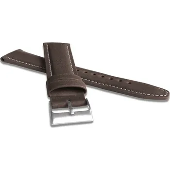 Kvalitní kožený řemínek hnědý 24 mm RKLAV07