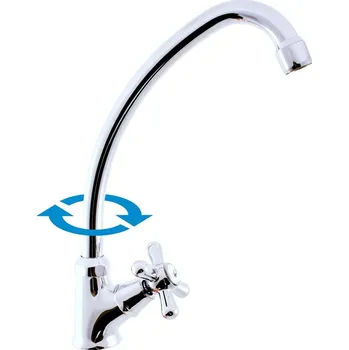 Vodovodní baterie RAV Slezák Retro Dřezová baterie, 275 mm, kohoutková, chrom FU194