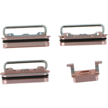 Tlačítka hlasitosti a ztlumení zvuku, boční tlačítka pro iPhone 6S růžově zlatý Ori 4ks v jedné sadě