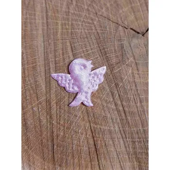 Nášivka Aplikace ptáček barva růžová