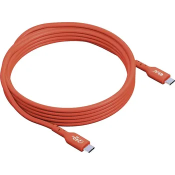 Mobilní telefon club3D Kabel USB-C USB 2.0 USB-C ® zástrčka 3.00 m oranžová CAC-1513