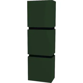 Koupelnový nábytek Koupelnová závěsná skříňka Devo Viva 2.0 levá zelená matná 40 x 12,7 x 26 cm VV2-S3DL40x26-F77