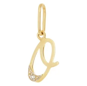 Přívěsek Přívěšek s písmenem O ze žlutého zlata ZZ1191OF + dárek zdarma