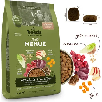 Krmivo pro psa Bosch HPC MENUE Adult with beef & offal + rye & oats 1 kg