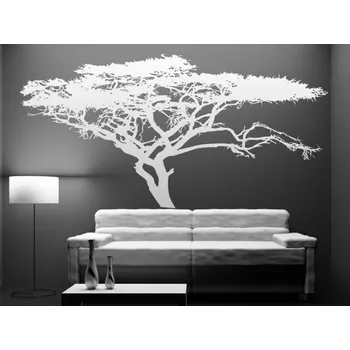 Samolepící dekorace samolepka Strom - černá