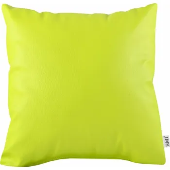 Polštář 40 x 40 limetkový ekokůže EMI: Polštář 40x40 cm