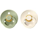 BIBS Colour Dudlíky z přírodního kaučuku vel. 1 Sage/Ivory