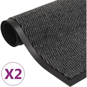Rohožka vidaXL Marketos Protiprachové rohožky 2 ks obdélník všívané 120x180 cm antracit