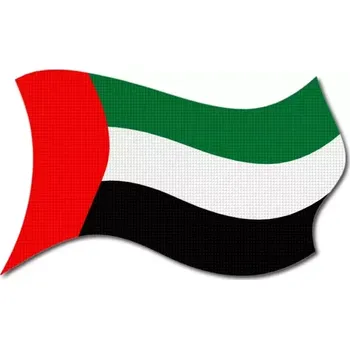 Vlajka Pelisport vlajka Spojených Arabských Emirátů vlající tištěná