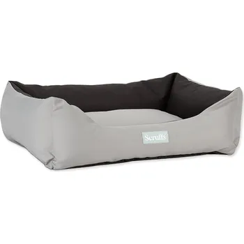 Pelíšek pro psa Pelíšek SCRUFFS Expedition Box Bed Storm Grey L