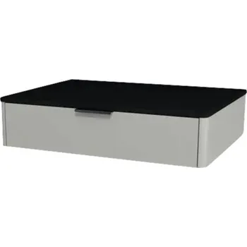 Koupelnový nábytek Koupelnová skříňka pod umyvadlo Devo Lotos ocelově šedá/černá 70 x 16 x 53 cm LF-SUW1S70x16-F105