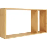 Nordic Living Bambusová nástěnná police Ember 35,5 x 70 cm