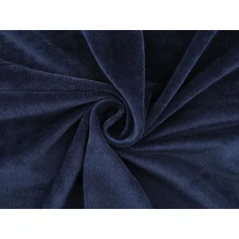 Minky hladké / JEMNÝ PLYŠ SAN METRÁŽ - 5 (120) modrá tmavá