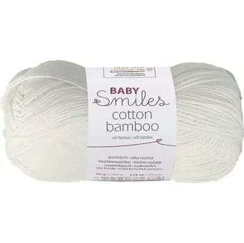 Příze Schachenmayr Baby Smiles Cotton Bamboo 1001 Bílá (Příze Baby Smiles Cotton Bamboo 1001 Bílá)