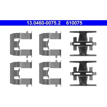 Přislušenství brzdového systému Sada příslušenství, obložení kotoučové brzdy ATE 13.0460-0075.2