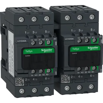 Jistič Schneider Electric LC2D40ABBE TeSys D Green 3P AC-3 reverzační 40A 24V DC