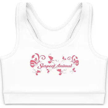 Dívčí funkční top JEDNOROŽEC bílá Bamboo Ultra - Lososová / 120