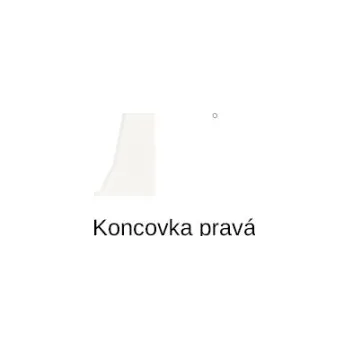 soklová lišta pravé ukončení sokl SLK 50 Döllken - W117