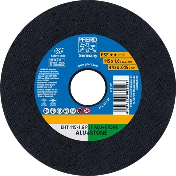 Řezný kotouč Pferd 61818021 | Řezný kotouč 115 x 1,6 x 22,23 mm, PSF ALU+STONE, rovný