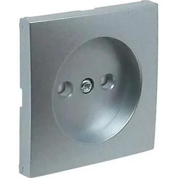 Elektrická zásuvka ELKO EP 90622 TAL - hliník Kryt zásuvky 1-fázové (bez zemnícího kolíku) s clonkou