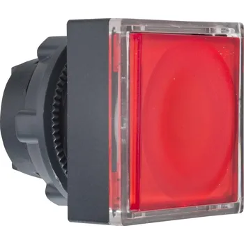 Stykač Schneider Electric ZB5CW343 Ovládací hlavice stiskací prosvětlená, lícující (štítek) - rudá