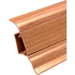 lišta soklová SLK 50 Döllken, buk tmavý - W134 - 2,5m (Plastová soklová lišta Döllken SLK 50 W134,Elektrikářská lišta Döllken SLK 50 W134,)