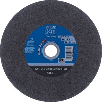 Brusný kotouč Pferd 66323695 | Řezný kotouč 350 x 3,8 x 40,0 mm, SGP HD STEEL, tvrdosť N, 100 m/s