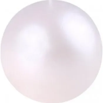 Svíčka Svíčka koule, průměr 56mm - Perla bílá