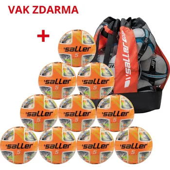 Fotbalový míč 10 x saller míč pro mládež HAWK Light 290 + vak zdarma Velikost: 5